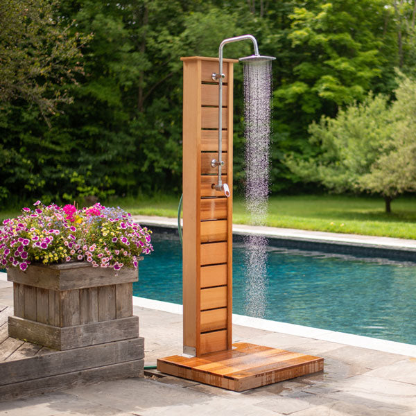 Sunlight Outdoor Shower - Clear Red Cedar