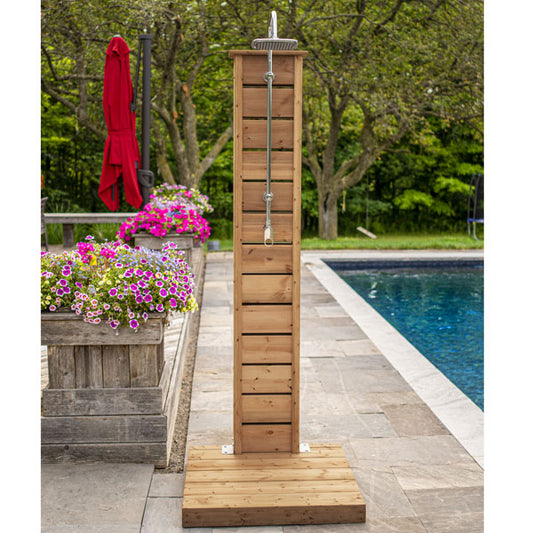 Sunlight Outdoor Shower - Knotty Red Cedar