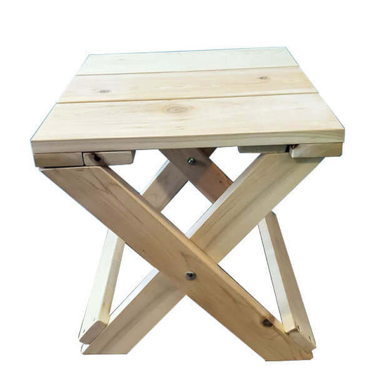 Adirondack Foldable End Table - White Cedar