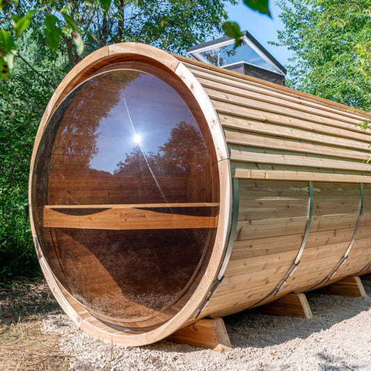 7'x14' Glamping Barrel - Knotty Red Cedar