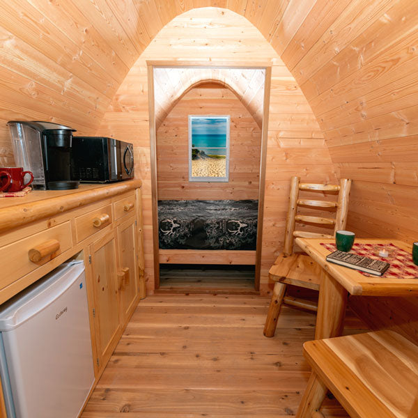 8'x14' Glamping POD - Knotty Red Cedar