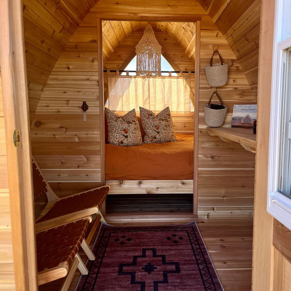 8'x14' Glamping POD - Knotty Red Cedar