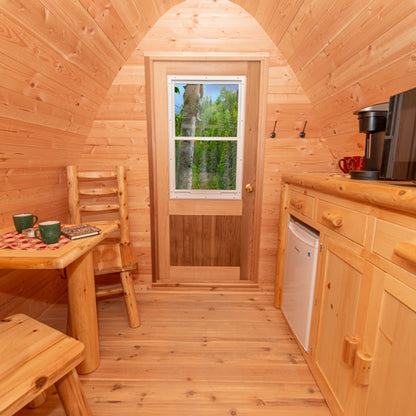 8'x14' Glamping POD - Knotty Red Cedar