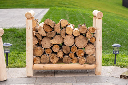 Log Firewood Rack